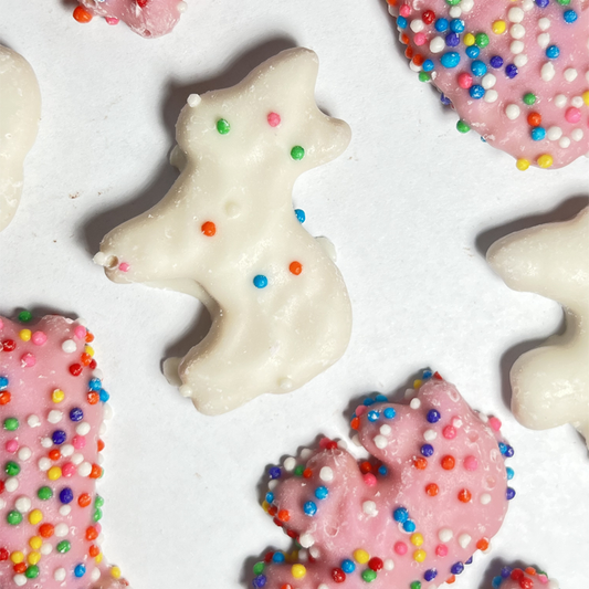 Animal Crackers – Pink and White Yogurt Covered