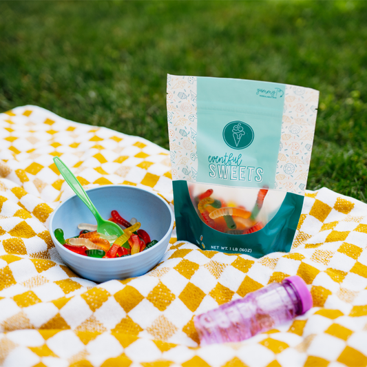 Gummi Worms Mini Asst Fruit 2"