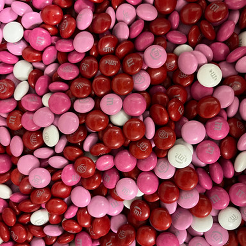 Red, White, and Pink M&M's Whole