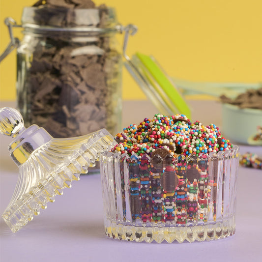 Dark Compound Rainbow NonPareil Chip